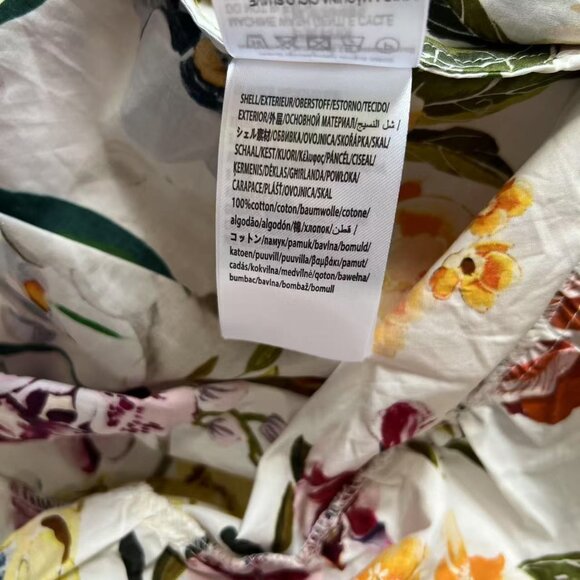 NWOT FARM Rio Floral Ruffles Greek Garden Off-White Mini Dress Size XL - Picture 7 of 14